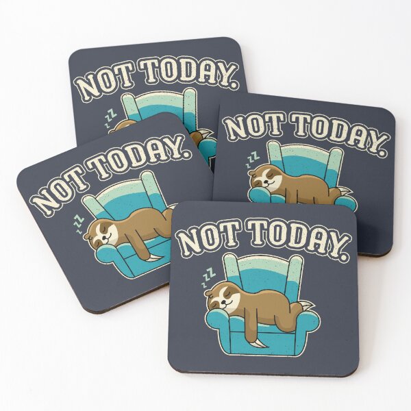 Item preview, not today sloth designed and sold by VinagreShop.