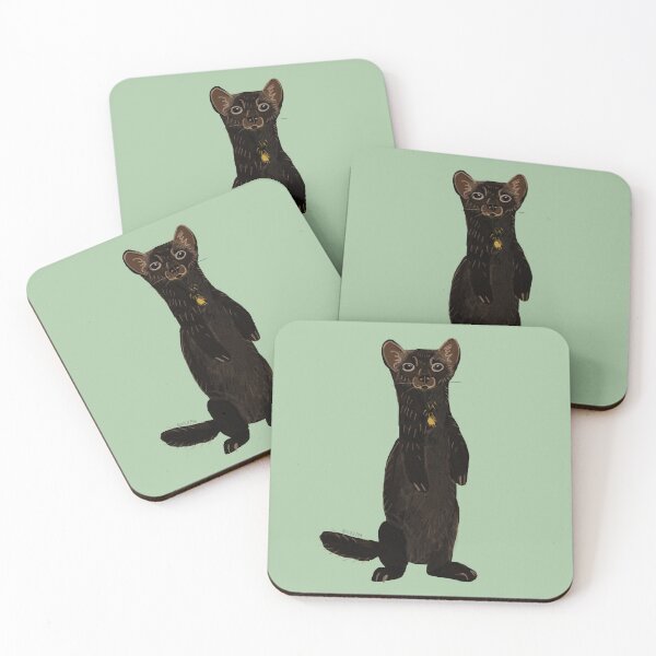 Item preview, Sable marten in green designed and sold by belettelepink.
