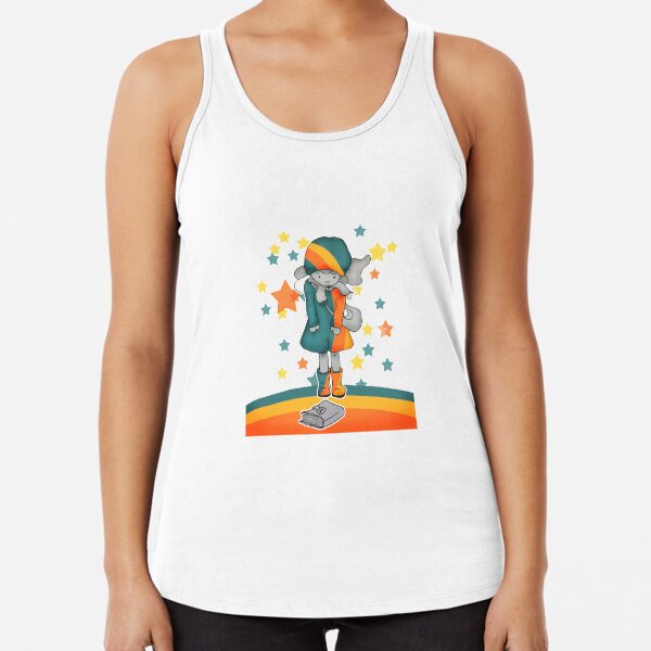 Girl finds a book Racerback Tank Top