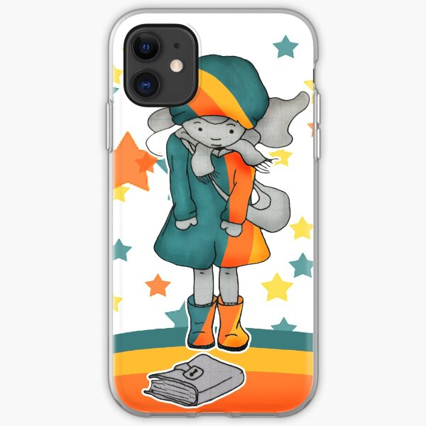 Girl finds a book iPhone Soft Case