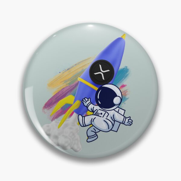 Item preview, Colorful Astronaut Crypto design Ripple XRP designed and sold by Crypmetal.