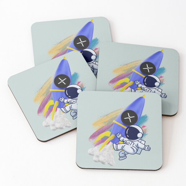 Item preview, Colorful Astronaut Crypto design Ripple XRP designed and sold by Crypmetal.