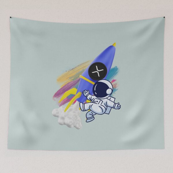 Item preview, Colorful Astronaut Crypto design Ripple XRP designed and sold by Crypmetal.