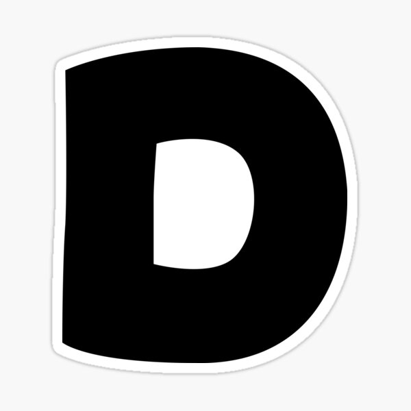 Artikel-Vorschau von Buchstabe D Wort letra D de, designt und verkauft von ZooOfArt.