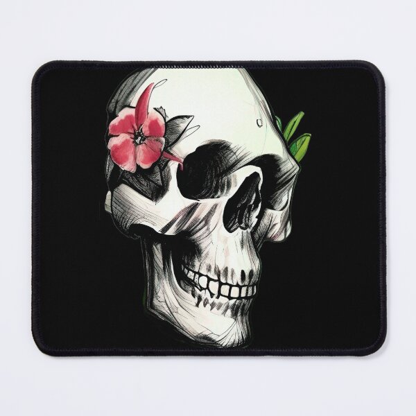 Item preview, Skull and Flowers designed and sold by DiverAstronaut.