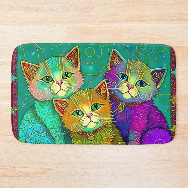 Item preview, Happy Friendly Colorful Kitties designed and sold by Juliascutecornr.