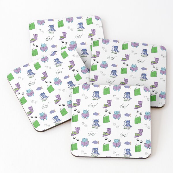 Item preview, Reading Cats Pattern designed and sold by miyapapaya.