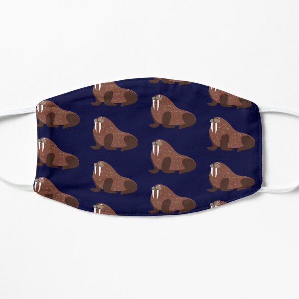 brown walrus Flat Mask