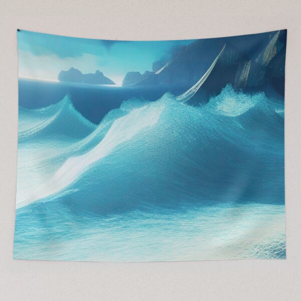 Item preview, Waves | Artificial Inteligence Generated Art designed and sold by AllAboutAI.