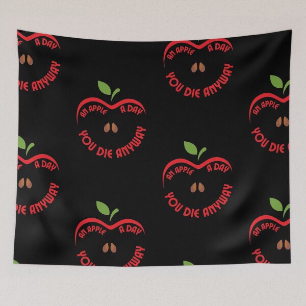 Item preview, An Apple A Day You Die Anyway designed and sold by NinniSilver.