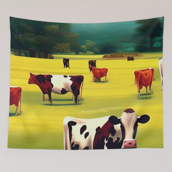 Item preview, Cows | Artificial Inteligence Generated Art designed and sold by AllAboutAI.