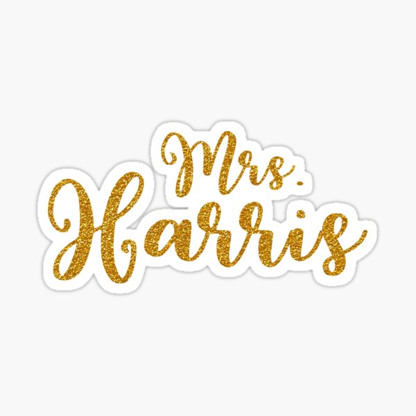Mrs. Harris Sticker
