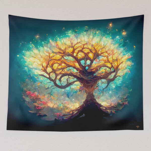 Item preview, The Luminous Tree of Life - spiritual art spiritual artwork spirituality wellness well-being designed and sold by LvSoulCreations.