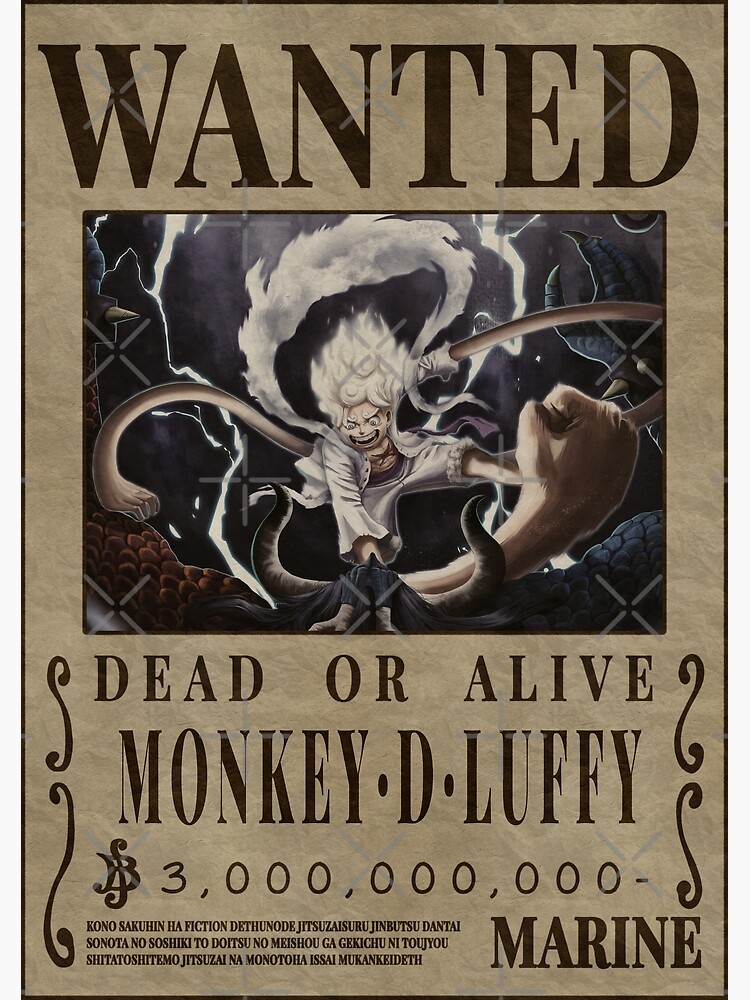 One Piece Wanted Poster - NIKA LUFFY **BUY 2 GET 1 FREE! see Description!**