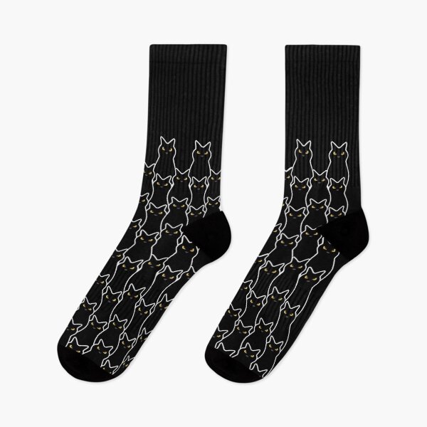 Item preview, Black cats pattern, animal pattern, black, funny cats, cats lovers gift designed and sold by Collagedream.