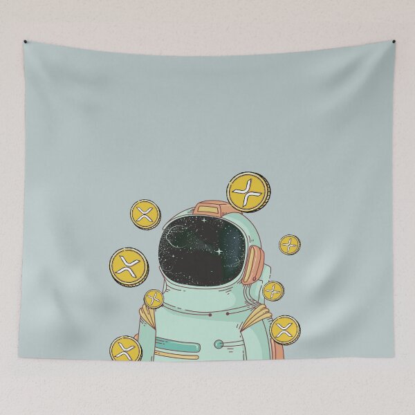 Item preview, Astronaut Crypto design Ripple XRP designed and sold by Crypmetal.