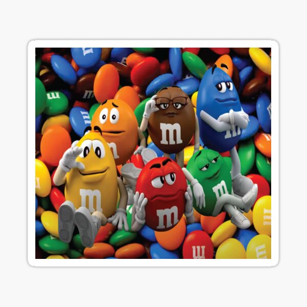 m and ms Sticker for Sale by FATYZA004