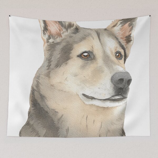 Item preview, Dog watercolor portrait  designed and sold by L'Atelier Oranjade.