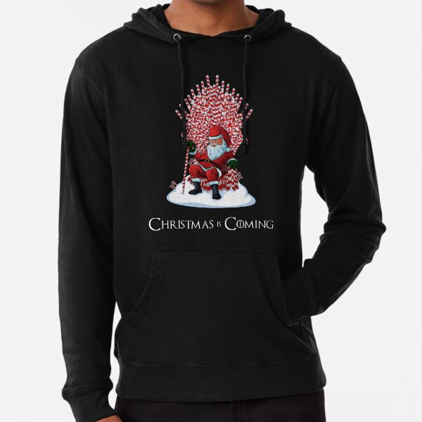 Artikel-Vorschau von Weihnachten kommt Santa Candy Cane Thron T-Shirt, designt und verkauft von urbnduck.