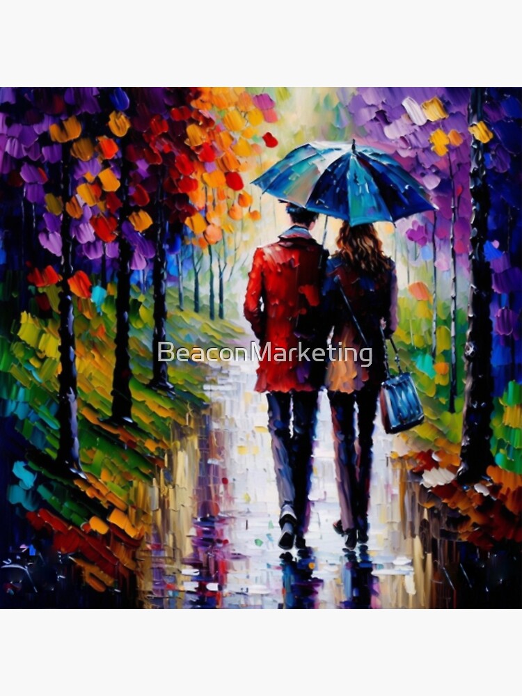 Phone Size Mini Pocket Oil Painting Sun Rain Flat Umbrella