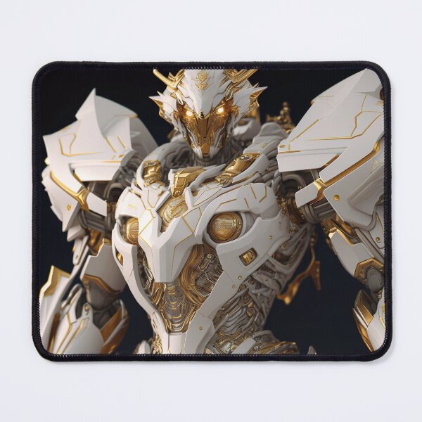 Item preview, White and Gold Mech designed and sold by GenGallery.