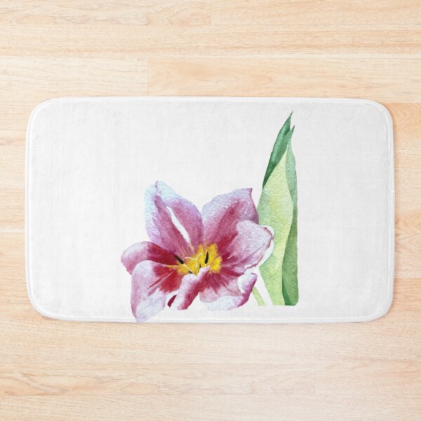 Item preview, Tulip red flower bud a watercolor illustration designed and sold by Yana Mustafina | Boho Soulful Designs.