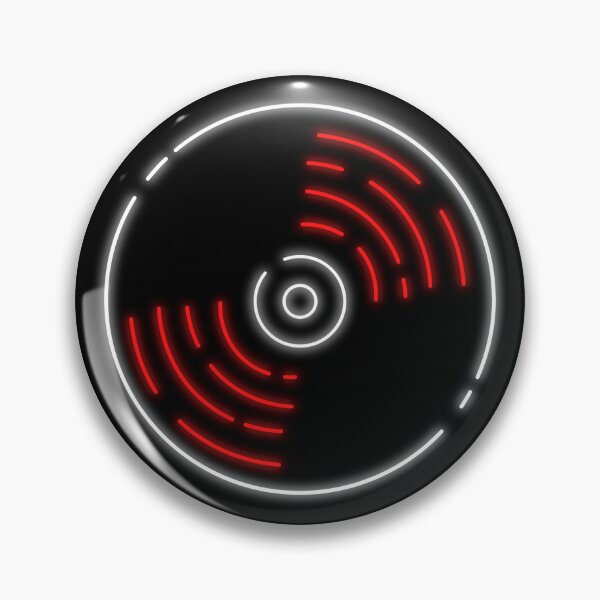 Item preview, Neon 90s Y2K CD Music Hyper Pop Rave Electronic EDM Minimalist Design Red White designed and sold by PeachySweetArt.