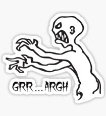 Grr Argh Monster, Buffy the Vampire Slayer, Mutant Enemy, 90s, BTVS, Zombie Sticker