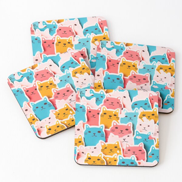 Item preview, Cute Cats Texture designed and sold by TextureFactory.