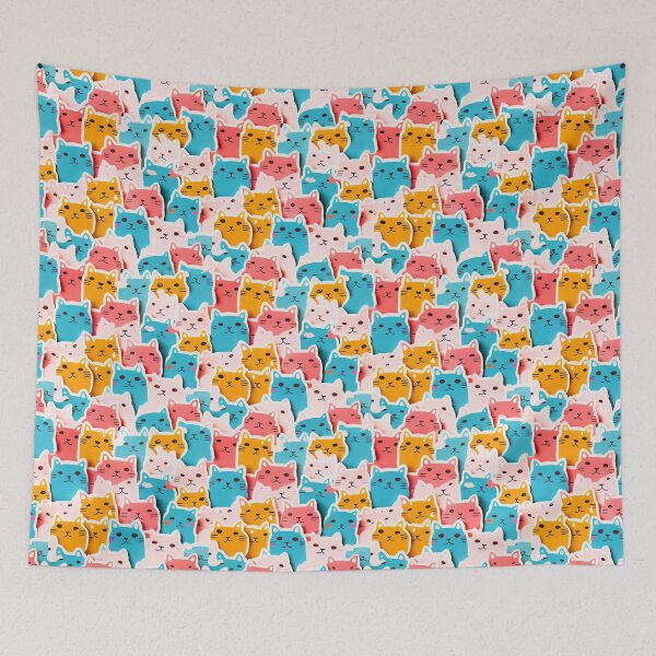 Item preview, Cute Cats Texture designed and sold by TextureFactory.