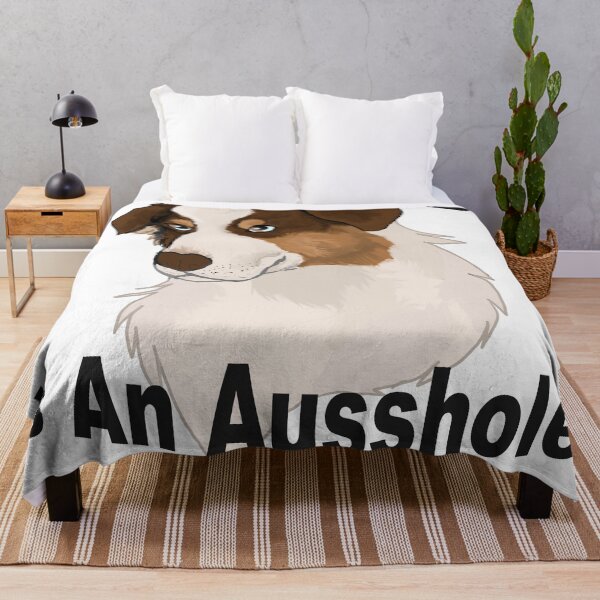 Item preview, my dog is an Ausshole- red tri aussie designed and sold by Blaspur.