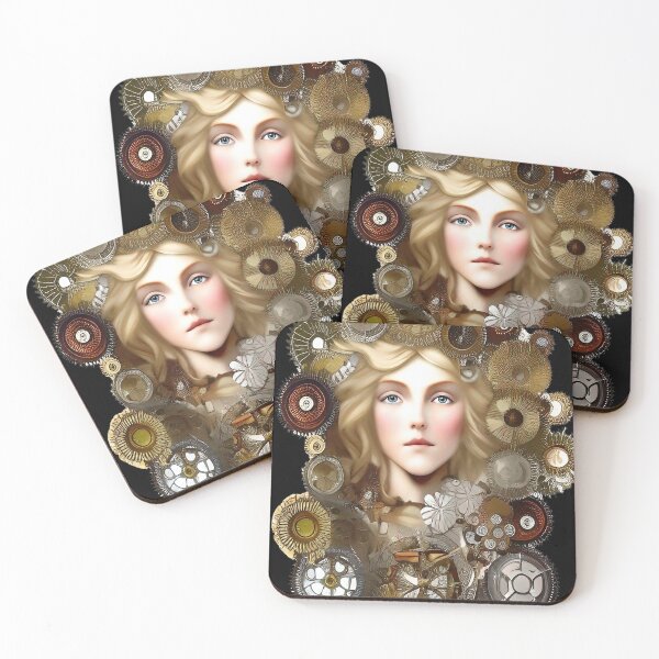 Item preview, Pretty Girl Gears Cogs Victorian Design Steampunk designed and sold by ZiolaRosa.