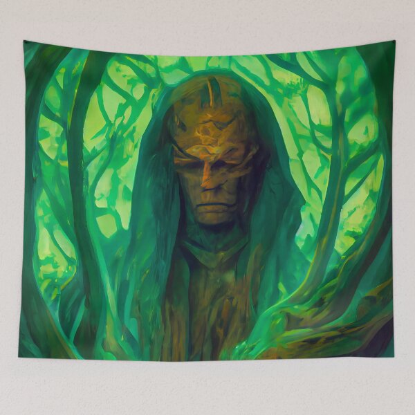 Item preview, The Ancient Tree Druid full of Wisdom - spiritual art spiritual artwork spirituality wellness well-being designed and sold by LvSoulCreations.