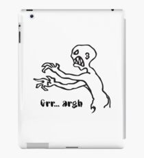 Grr Argh Monster, Buffy the Vampire Slayer, Mutant Enemy, 90s, BTVS, Zombie variation iPad Case/Skin