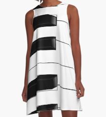 PIANO KEYS A-Line Dress