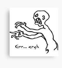 Grr Argh Monster, Buffy the Vampire Slayer, Mutant Enemy, 90s, BTVS, Zombie variation 2 Canvas Print