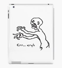 Grr Argh Monster, Buffy the Vampire Slayer, Mutant Enemy, 90s, BTVS, Zombie variation 2 iPad Case/Skin