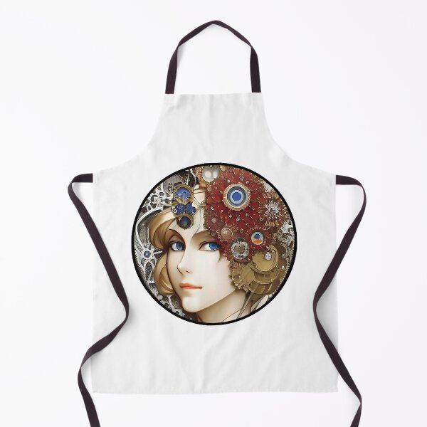 Item preview, Pretty Art Deco Anime Girl Floral Victorian Steampunk designed and sold by ZiolaRosa.