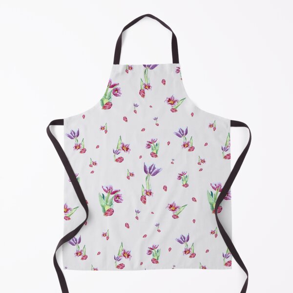Item preview, Tulip red violet pattern bouquet pink designed and sold by Yana Mustafina | Boho Soulful Designs.