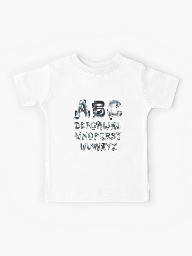 Alphabet Lore Cartoon T-Shirt For Kids Short Sleeve Top Tee Shirt