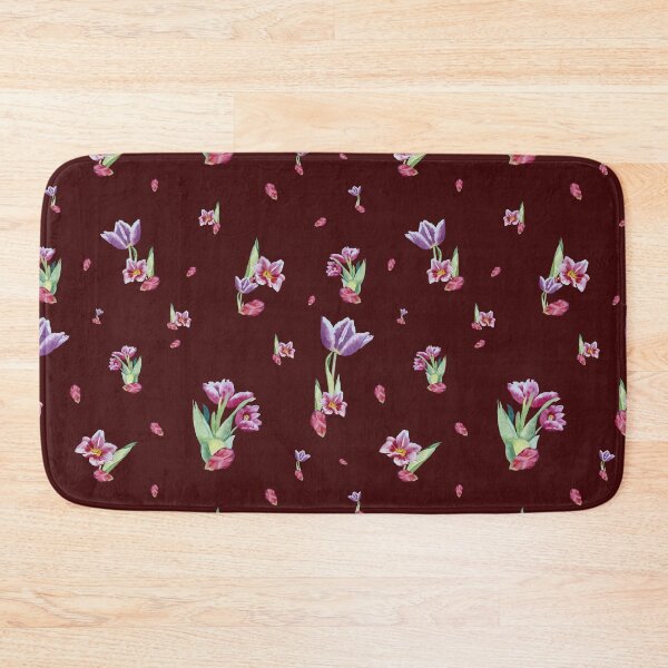 Item preview, Tulip red violet pattern bouquet red designed and sold by Yana Mustafina | Boho Soulful Designs.