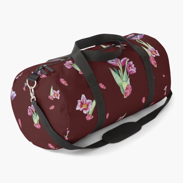 Item preview, Tulip red violet pattern bouquet red designed and sold by Yana Mustafina | Boho Soulful Designs.