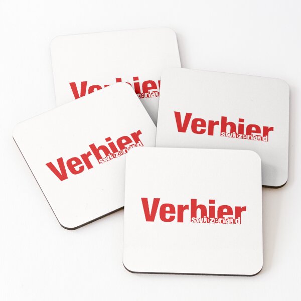 Item preview, Verbier Switzerland / Exclusion / Red / Snow (White) Background designed and sold by PEK1787.