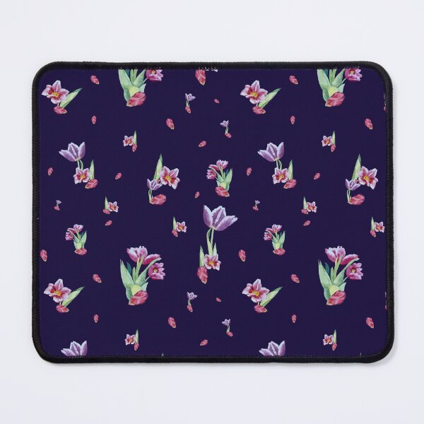 Item preview, Tulip red violet pattern bouquet violet designed and sold by Yana Mustafina | Boho Soulful Designs.