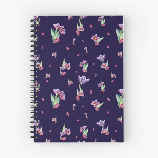 Item preview, Tulip red violet pattern bouquet violet designed and sold by Yana Mustafina | Boho Soulful Designs.