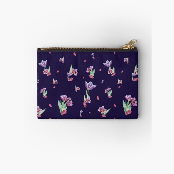 Item preview, Tulip red violet pattern bouquet violet designed and sold by Yana Mustafina | Boho Soulful Designs.