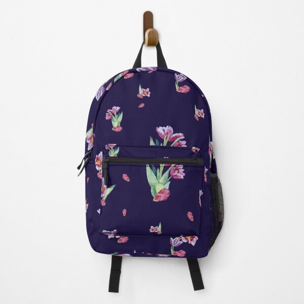 Item preview, Tulip red violet pattern bouquet violet designed and sold by Yana Mustafina | Boho Soulful Designs.