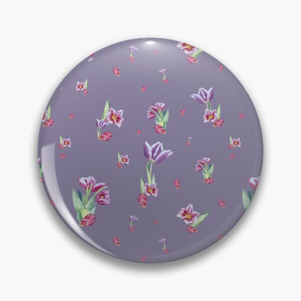 Item preview, Tulip red violet pattern bouquet purple designed and sold by Yana Mustafina | Boho Soulful Designs.