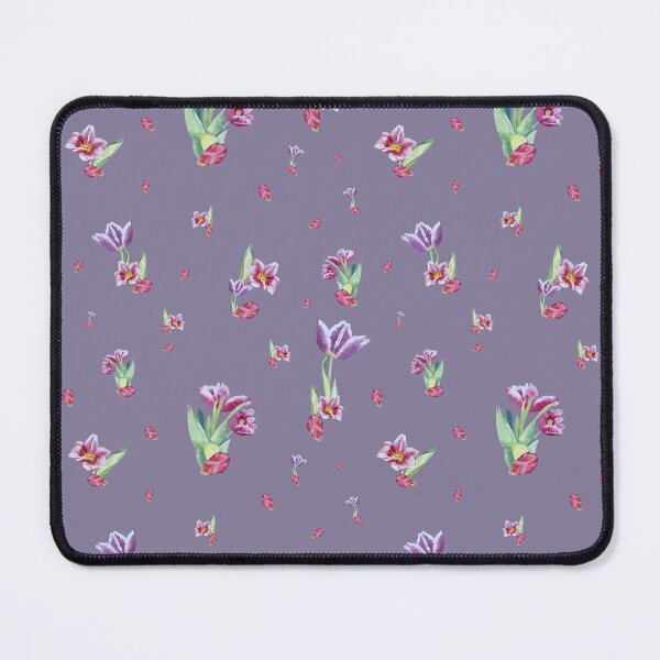Item preview, Tulip red violet pattern bouquet purple designed and sold by Yana Mustafina | Boho Soulful Designs.