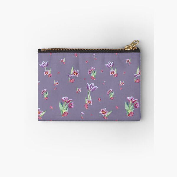 Item preview, Tulip red violet pattern bouquet purple designed and sold by Yana Mustafina | Boho Soulful Designs.